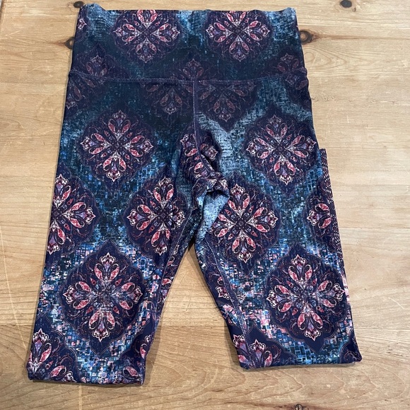 Evolution & Creation Yoga leggings Aztec Tribal Festival Athleisure Sm - Picture 2 of 8